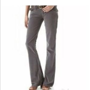J CREW Favorite Fit Bootcut Gray Corduroy Jeans 6